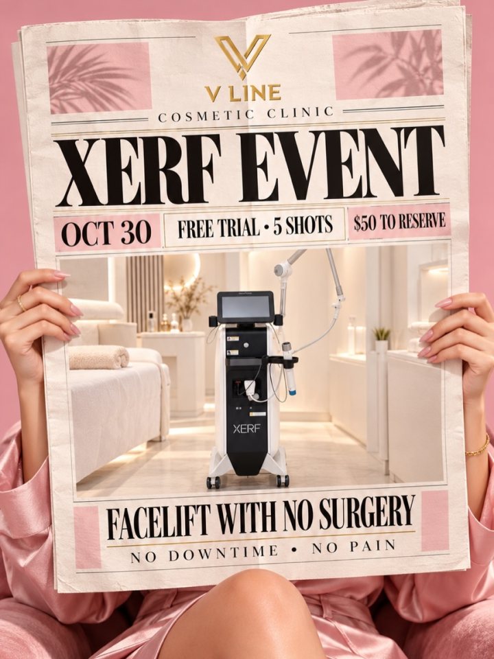 You’re invited to an exclusive XERF event at V LINE ✨ Experience the treatment for yourself with a complimentary trial of 5 shots. Re...