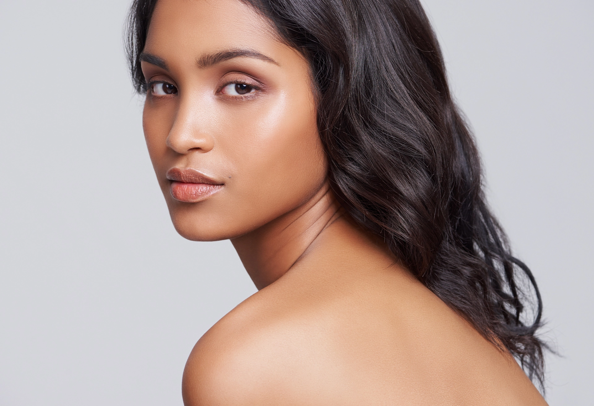 Woman with black hair